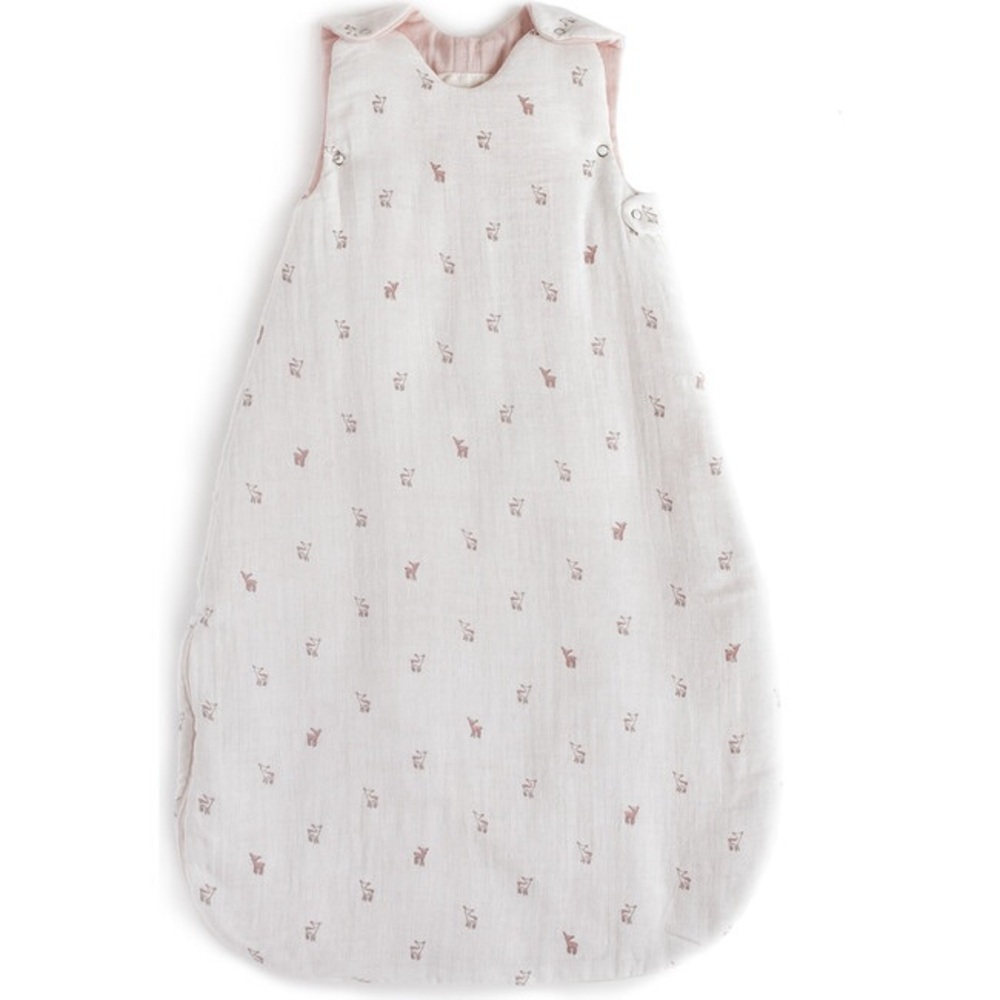 NWT - Pehr 1.7 TOG Fawn Sleep Bag in blush/white 0-9M